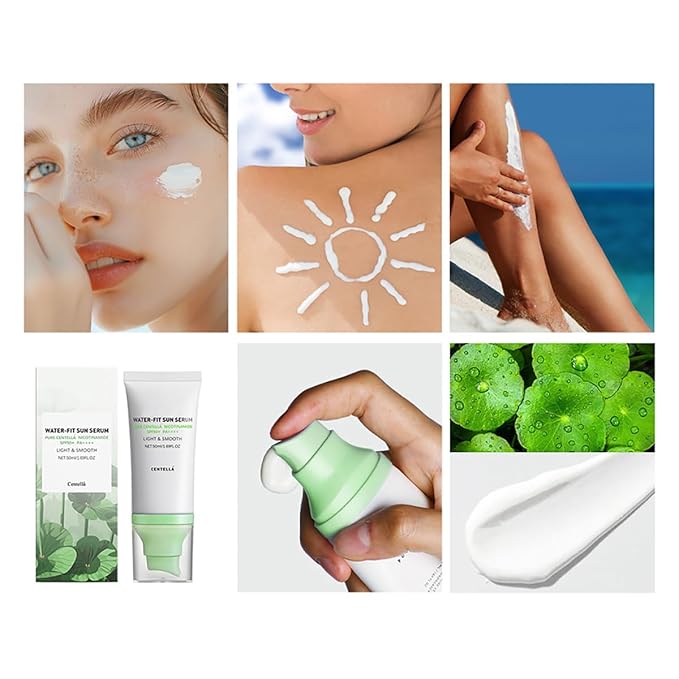 𝐶𝑒𝑛𝑡𝑒𝑙𝑙á Sunscreen SPF50 PA++++, 50ML Madagascar Face Sun Screen Long-Lasting Protection (1 PCS)