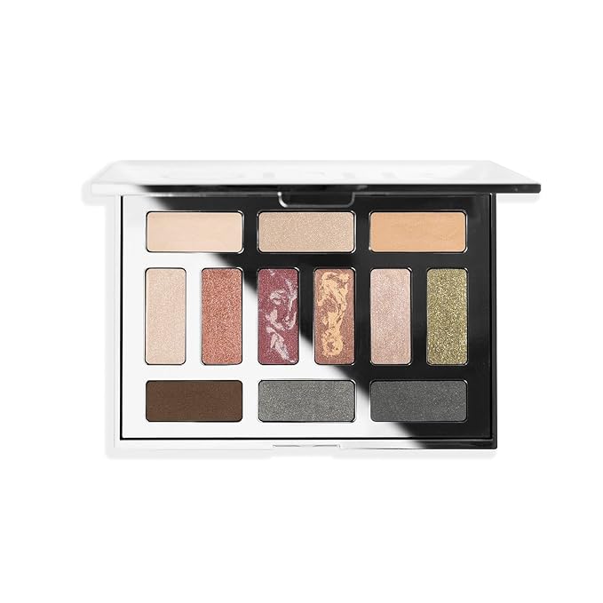OFIR Shimmer 12-Shade Eyeshadow Palette | Buildable Pigment Adds Depth | Talc Free Eye Shadow Palette Makeup | Lightweight Powder Enhances Radiant Looks (Earthy Tones)