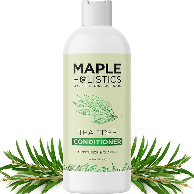 Tea Tree Conditioner for Dry Hair - Tea Tree Oil Conditioner for Oily Hair and Sulfate Free Conditioner for Dry Hair - Cleansing Conditioner and Tea Tree Dry Scalp Care with Tea Tree Oil for Hair