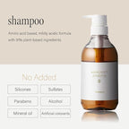 MARGARET JOSEFIN Japanese Shampoo – Sulfate Free, Hydrating, Smooth and Volume Care, Green Tea Scent | 16.9 fl oz (500mL)