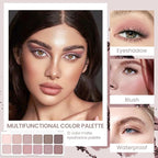 AMY'S DIARY 12Color Light Pink Purple Eyeshadow Palette, Long-Lasting, and Highly Pigmented. Elevate Your Eye Makeup– Unleash Your Unique Style (08#)