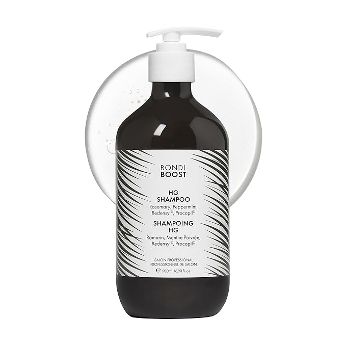 BONDIBOOST HG Anti-Thinning Shampoo for Women & Men [16.90 fl oz], Clinically Tested to Promote Fuller + Thicker-Looking Hair, Natural Mint Scent + Procapil, Redensyl & Rosemary Formula, Sulfate-Free