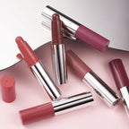 Mauve Plum Red Matte Lipstick Crayon for Women, Long Lasting Waterproof Velvet Lip Liner Pencil, High Pigment Creamy Lipstick, Longwear Non-Drying Lip Makeup Cruelty-free 24 Hours, 02#