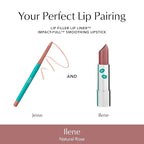 Thrive Causemetics Impact-FULL Smoothing Lipstick, Moisturizing Lip Makeup Essential with Vitamin E, Lightweight Creamy Lipstick for Women, Long Lasting, Vegan, Shade Ilene (Natural Rose)