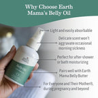 Earth Mama Belly Butter & Belly Oil Bundle for Dry, Stretching Skin | Moisturize + Encourage Skin's Natural Elasticity During Pregnancy & Beyond | 8-Fluid Ounce & 4-Fluid Ounce