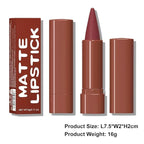 2-in-1 Gradient Brown Lip Liner & Lipstick, Dark Brown Maroon Waterproof Long Lasting Matte Lip Liner Pencil, Makeup Smudge proof lip liner with Cone Tip (05#-Dark Brown)