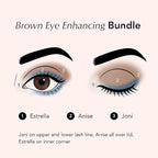 Thrive Causemetics Brilliant Eye Brightener Eyeshadow Stick Bundle for Brown Eyes, 3 Shades, Waterproof & Crease Proof Cream to Powder Long Lasting Formula, 3 Shadow Sticks & Confetti Makeup Bag