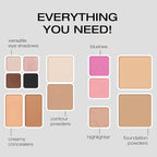 Woosh Beauty, Fold out Face Original Makeup Palette, Travel, All in One, Neutral Cream & Powder (#2.5 Medium Tan)