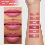 Mauve Plum Red Matte Lipstick Crayon for Women, Long Lasting Waterproof Velvet Lip Liner Pencil, High Pigment Creamy Lipstick, Longwear Non-Drying Lip Makeup Cruelty-free 24 Hours, 02#