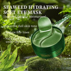24K Gold Under Eye Treatment Mask, Dark Circle and Anti-Wrinkle, Hydrating eye mask, Puffiness & Eye Care, Collagen,Hyaluronic Acid & Castor Oil, 60 Pieces (SEAWOOD)