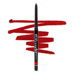 Red Lip Liner – Creamy, High-Pigment Matte Color, Retractable - Long-Lasting & Non-Drying Makeup Lip Liner with Smooth Application for Defined Lips - No Feathering or Fading (Goddess)