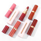 evpct 3Pcs Matte Creamy Lipsticks Set, Coral Ruby Red Nude Brown Lip Stick Set for Women, Long Lasting Waterproof Velvet Lipsticks Blendable Silky, Longwear Lip Makeup Set 24 hours original labios 03