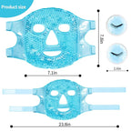 Cold Face Eye Masks Ice Face Mask Hot Cold Compress For Dark Circles, Puffiness, Migraines, Headache, Stress, Redness, Cooling Face Masks For Women Man, Skin Care