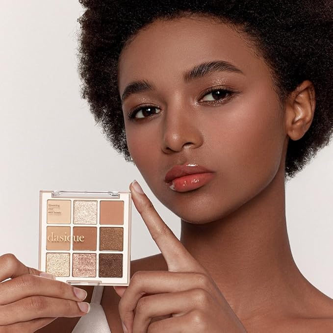 dasique Shadow Palette #01 Sugar Brownie I Cruelty-Free I 9 Blendable Shades in Smooth Matte and Shimmer Finishes with Gorgeous Pearls