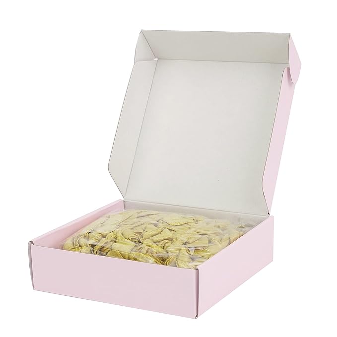 MEEDEE Gold Elastic Hair Ties Pack - 100 No Crease Soft Ribbon Knotted Pony Tails for Women, No Damage, Ouchless for Yoga and Bracelets