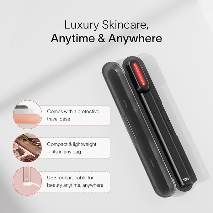 Solawave 4-in-1 Radiant Renewal Red Light Therapy Wand & Renew Complex Activation Serum | Beauty Device for Face & Neck | Serum Boosts Anti-Aging Effects, Reduces Wrinkles, Dark Circles & Puffiness
