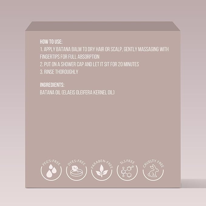 SAVION Raw Batana Oil for Hair Growth - 100% Pure Unrefined Organic Batana Oil Paste, Natural Hair Treatment for Thick Strong Strands - Honduras Sourced - Includes a Shower Cap, 4 Fl Oz, 120 ML