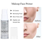 2 Pack PHOERA Foundation Nude 102 and Face Primer, Liquid Full Coverage Foundation Set, Foundation Brush Powder Brush,5 Makeup Sponge,24 HR Matte Oil Control Concealer (102 Nude)