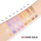 evpct Desert Gold Shimmer Cream Eye Shadow Brightener Sticks Set for Eyes, Desert Gold Shimmery Matte Pencil Eye shadow Applicator Stick Pen Palette Makeup Waterproof sombras en crema para ojos 06#