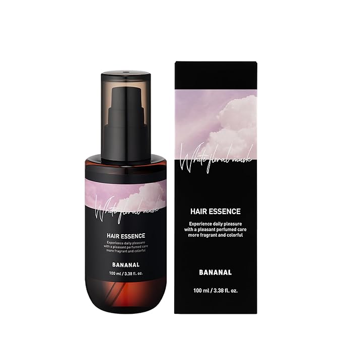 2-in-1 Korean Hair Perfume Oil & Serum with Moroccan Argan Oil & 12 Amino Acids for Dry, Damaged, Glass Hair Shine & Frizz-Control – Paraben & Alcohol-Free – White Floral Musk – 100ml / 3.38 fl oz