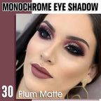 Plum Matte Single Eyeshadow, Lightweight Blendable Mini Eye Shadow for Older Women, Monochrome Eyeshadow Palette Makeup Pigmented Waterproof, Vegan & Cruelty-Free, 30