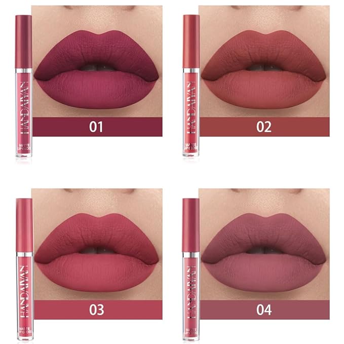 BestLand 3Pcs Matte Liquid Lipstick Set for Women - 24H Transfer-Proof, Moisturizing & Non-Sticky Lip Gloss I Bold Berry, Warm Rose, Muted Pink I Vegan + Cruelty-Free for Daily & Party
