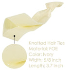 MEEDEE 100 Pack Beige Color Hair Ties For Women No Crease Soft Elastic Ribbon No Damage Beige Hair Ties Knotted Ouchless Hair Ribbon Yoga Hair Ribbons Elastic Bracelets