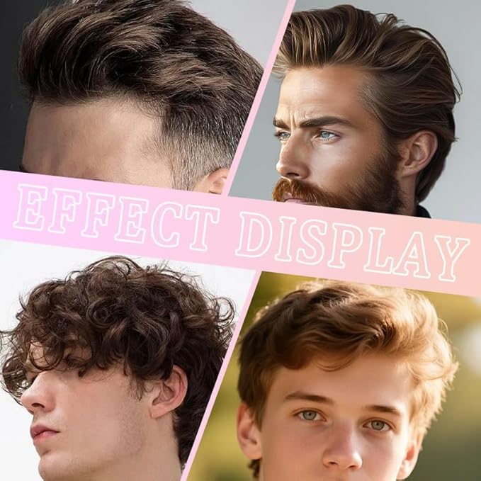 Volugrip Fringe Comb, Textured Styling Comb, Fluffy Curly Hair Comb for Volume & Fringe Parting, Anti-Frizz Styling Tool for Men & Women (Green+Black)