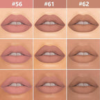 3Pcs 2 in 1 Pale Neutral True Nude Matte Lip Liner and Liquid Lipstick Stain Makeup Set for women, Long Lasting Smudge Proof Lip Tint Matte Finish Lip Gloss for All-Day Color Hold, Set30