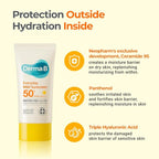 Derma B Everyday Mild Sunscreen SPF50+ PA++++ 1.69 Fl Oz, 50ml Fast-Absorbing Lightweight SPF Sunblock Moisturizer, Facial Body Non-Sticky for Dewy Skin, Korean Sunscreen Lotion for Sensitive Skin