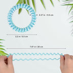 JessLab Spiral Hair Ties for Women, 10-Pack Traceless No-Damage Ponytail Holders, Coils Hair Bands for Girls, Assorted Colors