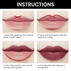 evpct 1Pcs Chocolate Matte Lip Liner and Lipstick for Women, Rose Magic Lipstick Lip Stain 24 Hours Original Lip Liner Makeup Stain Long Lasting Waterproof Smudge Proof labial Lip Pencil 35#