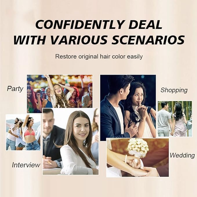 gowwim Root Touch Up Dark Brown, Quick Stick Instant Concealer for Roots and Grays (Black)