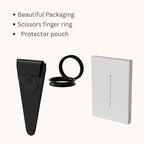 Suvorna 3-Hole Hair Scissors Professional - Right-Hand Barber Scissors for hair cutting - Hair Cutting Scissors to cut Hair - Hair shears for hair cutting - Hair shears for women and men