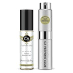 CA Perfume Duo Impression of Gold Immortals For Women And Men Perfume Layering Set Long Lasting Travel Size EDP + Body Oil Roll-On Bottle 0.27 Fl Oz+0.33 Fl Oz