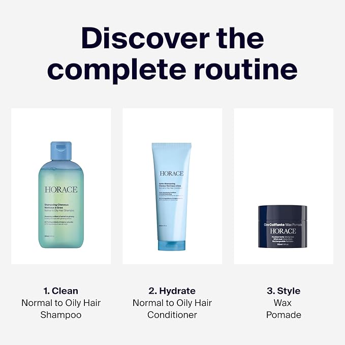 HORACE Hair Wax Pomade for Men – Strong & Long-Lasting Hold – Matte Finish – No Silicones or Mineral Oils – Woody Scent – Refillable, 50 ml