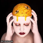 Mehron Makeup Paradise Makeup AQ Pro Size | Stage & Screen Performance, Face & Body Painting, Beauty, Cosplay, and Halloween | Water Activated Face Paint, Body Paint 1.4 oz (40 g) - Yellow