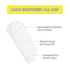 Kimchi Chic Beauty That WhitePowder Set and Bake Mattifying Setting Powder for Makeup, Extra Fluffy Loose Face Powder Poof, Soft Natural Face Makeup Helps Minimize the Appearance of Fine Lines, White