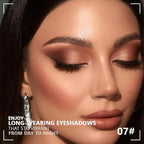 Kaely Powder Eyeshadow Quad, Smoky Black Gray Matte Glitter Eyeshadow Palette Makeup, Neutral Eye Shadow Palette for Older Women Pigmented Waterproof, sombras para ojos, Blendable, Cruelty-free, 07