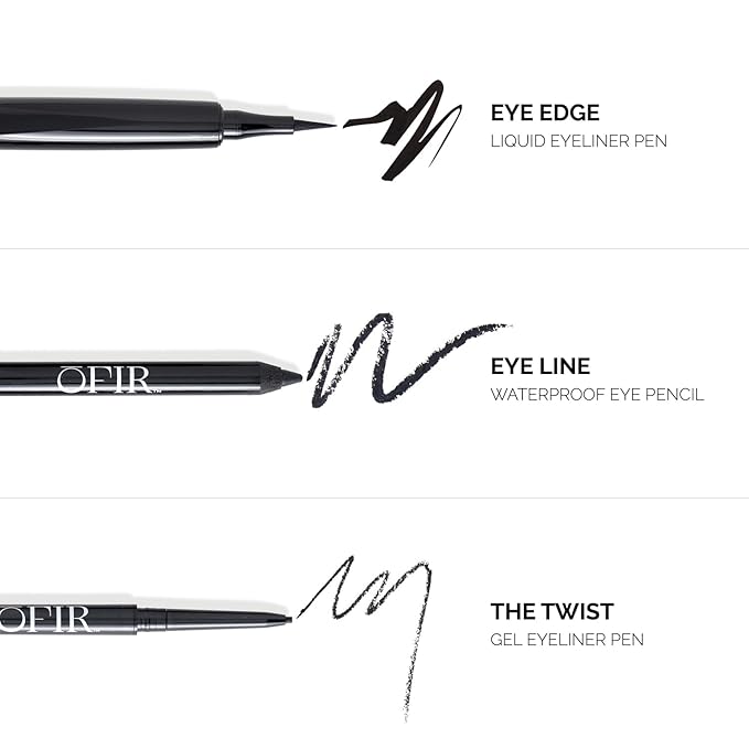 OFIR Eye Edge Liquid Eyeliner Pen | Water and Smudge Proof | Long Lasting Matte Finish, Soft Tip with Bold Pigment | Cruelty Free Formula | Black Eyeliner for Women | Onyx - Black | 0.04 Fl Oz