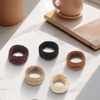 25 PCS Hair Ties, Soft Seamless Cotton & Nylon Elastic Ponytail Holders, No Damage Rubber Bands for Thick Hair, Stretchy Hair Accessories for Girls & Women