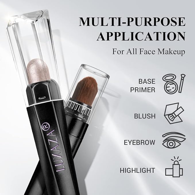 Shimmer Eyeshadow Stick Makeup 6PCS Set, Pink Metallic Matte Cream Eye Shadow Eyeliner Brightener Pencil Crayon - DESERT WILD