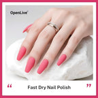 16.5ml Rose Red Nail Polish Large Volume Quick Dry Nail Polish, Long Lasting Shine, Fingernail Toenail Nail Art DIY Home Travel Nail Art Gift