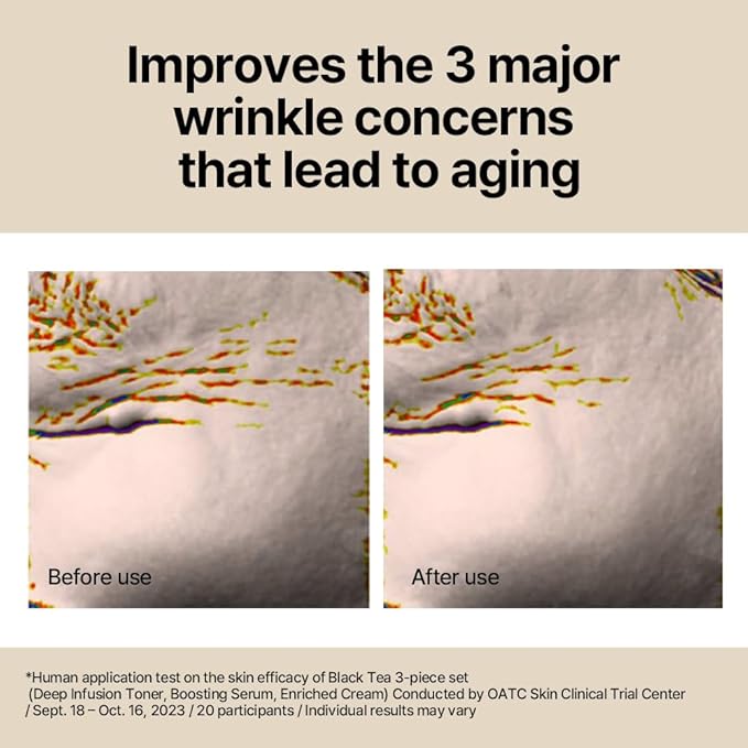 [PKY] Pyunkang Yul Black Tea Line Gift Box Set, Deep Nurishment for Anti-aging, Rich Moisture Toner, Revitalizing Serum & Condensed Nourishing Cream, Zero-Irritation, Korean Skincare (3-item set)