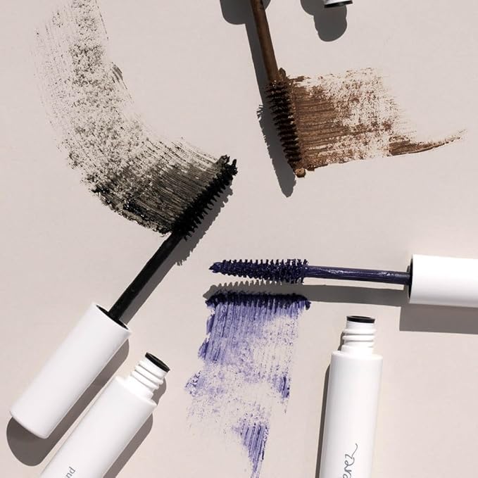 Ere Perez - Natural Almond Oil Mascara | Strengthen, Lengthen, Nourish Lashes | Smudge-Proof, Water Resistant, Low Irritation | Vegan, Cruelty-Free, Clean Beauty (Brown, 0.35 oz | 10 ml)