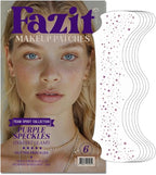 Fazit Makeup Patches - Purple Speckles - Glow Up Make-Up Patches - Cute Glitter Makeup Accessories for Women - Cosmetic Glitter for Face