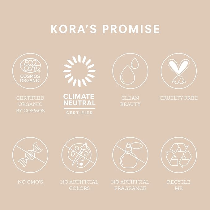 KORA Organics Turmeric Brightening & Exfoliating Mask, Multi-Use Facial Scrub, Polish & Illuminate, Certified Organic Exfoliating Face Mask, Cruelty Free, 1.01 fl oz - Face Scrub