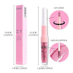 Kaely 2-in-1 Mauve Pink Metallic Lipstick and Lip Liner, Shimmer Liquid Metallic Lipsticks for Women, Glitter Lip Gloss Stain Long Lasting Waterproof Smudge Proof 24 Hour, Vegan Makeup, 12