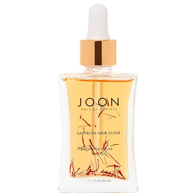 Joon Saffron Hair Elixir Pistachio + Rose Hair Oil, 1.11 Fl. Oz.