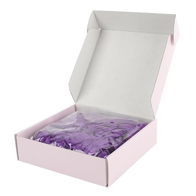 MEEDEE 100 Pack Purple Hair Ties For Women Purple No Crease Hair Ties No Damage Pony Tails Hair Ribbon Ouchless Elastic Knotted Hair Ribbon Yoga Hair Ribbons Elastic Bracelets